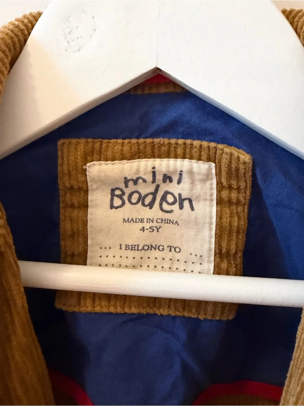 Mini Boden Corduroy Jacket 4 5 Brown Button Coat Kids Pockets